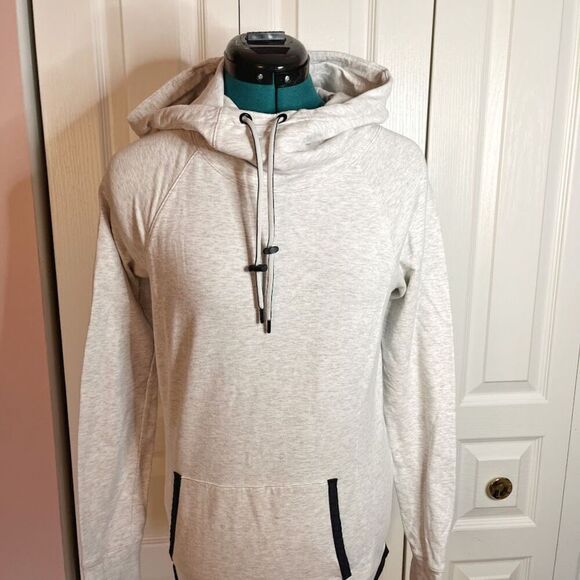 Athleta Sentry Cowlneck Stretch Hoodie Athletic Pullover Sweatshirt Jacket - Picture 7 of 14